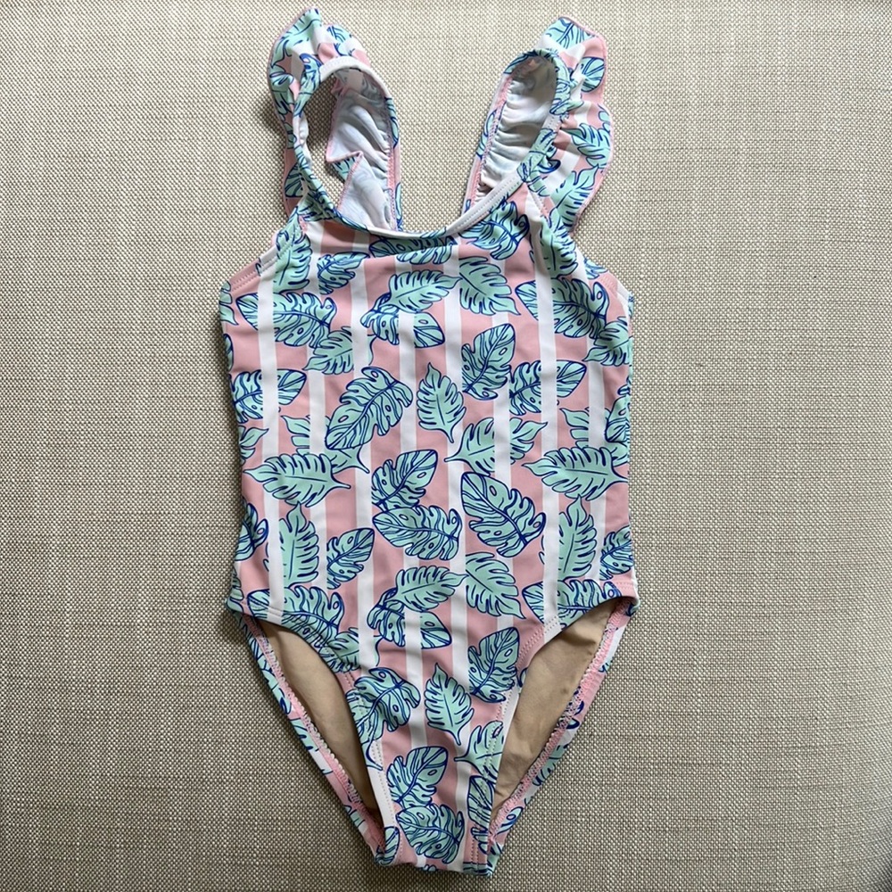 Egg kids palm leaf swimsuit 18M